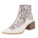 thumbnail image 1 of NECHOLOGY Botas Mujer Zapatos Botines para mujer Zapatos antideslizantes a la , botines con punta, cómodos, con cremallera, tacones redondos, botas para mujer, botas altas para mujer (White, 9), 1 of 7