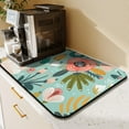 thumbnail image 2 of Washable Rubber Leaves Multicolored Flower Dish Drying Mats for Kitchen Counter Home Large Coffee Bar Pad Accessories and Decor for Utensils Stemware 23.5''x15.5'', 2 of 7