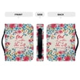 thumbnail image 4 of Xoenoiee Watercolor Floral Pattern Bible Cover for Men Women, God is Within Her She Will Not Fall, Christian Zipper Bible Case with Handle Carrying Book Cover Study Bible Tote, XL, 4 of 7