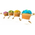 thumbnail image 2 of Cupcakes Wall Decal by Wallmonkeys Peel and Stick Graphic (18 in W x 8 in H) WM339688, 2 of 4