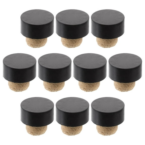 MLINS T Shaped Wine Bottle Cork Stoppers for Decor Assorted Color Wooden and ABS Material Fits Most Bottles