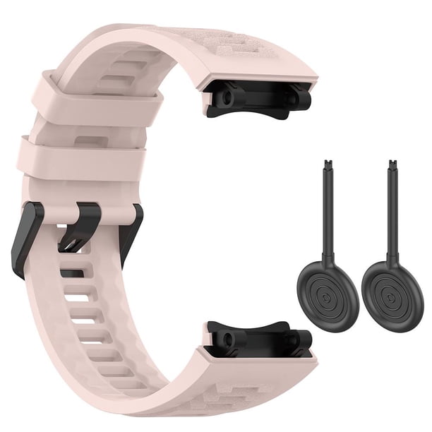 JShteea Correa reloj silicona con correa reloj herramientas para Amazfit T-Rex 2 A2169 (rosa)