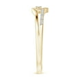 thumbnail image 4 of Angara Ring - Diamond Promise Ring for Women in 14K Yellow Gold - April Born Jewelry | 1.5mm Natural Diamond Heart Promise Ring (Ring Size = 4.5), 4 of 10
