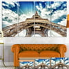 DESIGN ART Designart Eiffel Tower with Fast Moving Clouds Photography Canvas Print Small