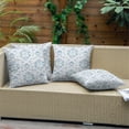 thumbnail image 3 of Outdoor Throw Pillow Covers 20x20 Inch Waterproof Spring Summer Blue Grey Baroque Outdoor Pillow Covers for Patio Funiture Garden Couch, 3 of 7
