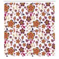 thumbnail image 3 of Ambesonne Floral Shower Curtain, Blooming Flower Pattern, 69"Wx84"L, Yellow Purple Magenta, 3 of 3