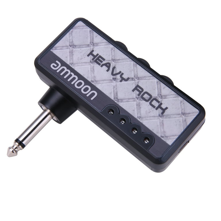 Electric Guitar Headphone Amplifier Amp 1 4 Inch Plug 3.5mm