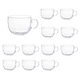 thumbnail image 1 of Taza Grande Vidrio Para Café O Capuchino 470 ml Jumbo 12 pzs Transparente Belug, 1 of 5