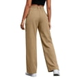 thumbnail image 2 of Nugftut Cargo Pants for Women High Waist Wide Leg Loose Casual Trouser with Pockets, 2 of 7