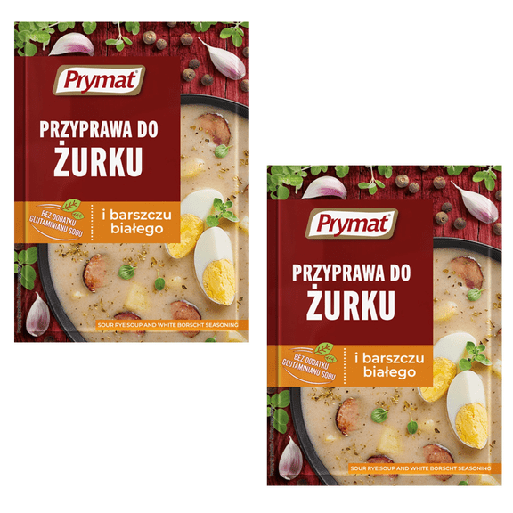Prymat soup seasoning for ZUREK and WHITE BORSCHT - 2pc.-Made in Poland