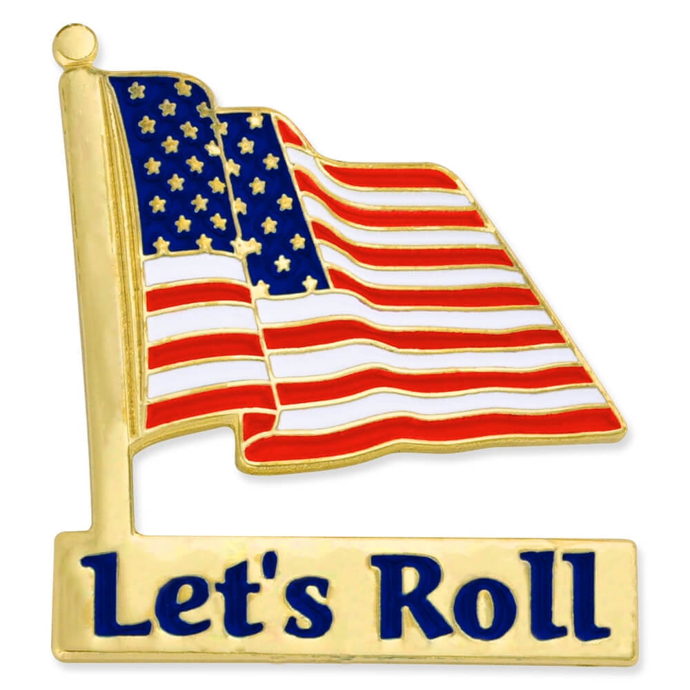 PinMart American Flag Peace Sign Patriotic Enamel Lapel Pin