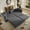 89" Gray, variant on FFH Convertible Pull Out Sofa with USB Ports & Phone Holder, Upholstered Corduroy Sleeper Sofa with Side Pockets and Cup Holders, Loveseat Lounge Couch for Living Room, Gray