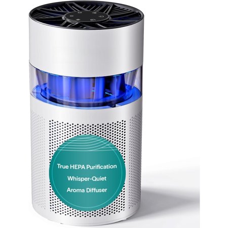 HEPA Air Purifier for Home – Smart WiFi & App Control Ultra-Quiet Air Purifier for Bedrooms & Large Rooms Removes Dust Pet Hair & Odors Ideal for Pets & Allergies (1 076 Sq Ft Black)