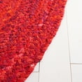 thumbnail image 3 of SAFAVIEH Braided Calvin Transitional Cotton Reversible Area Rug, Red, 4' x 6' Oval, 3 of 11