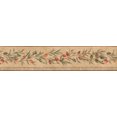 thumbnail image 2 of Baies d'Orange Rouge sur Vigne Fond d'Écran Beige Verdâtre Bord Design Rétro, Rouleau 15' x 5,25'', 2 of 3