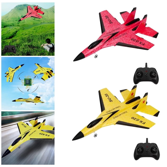 Control remoto 2.4G 2CH Macarena para Niños Principiantes Amarillo rojo