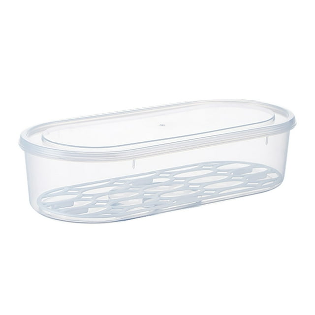 Kitchen Storage Organizer for Fresh Keeping Rectangular Refrigerator Storage for Vegetables Seafood and Classified Food Large Medium and Small Solution