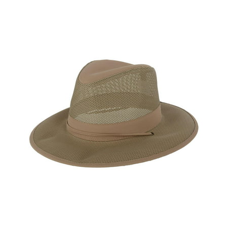 Kenny K  Lightweight Mesh Safari Hat with Chin Cord (Men's)