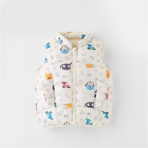 Aayomet Coat For Kids Boys Winter Coat - Lined Bubble Puffer Windbreaker Coat,White 4-5 Years