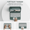 thumbnail image 6 of Aoub Touchpad Keyboard Case for iPad A16 11th Generation / iPad 10th Generation 2025/2022 with Backlit, Magnetic Detachable Wireless Bluetooth Keyboard Case, Dark Green, 6 of 8