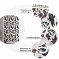 thumbnail image 6 of Shower Curtains for Bathroom-66"x72",Crow Skull Halloween Waterproof Bath Curtain Grommet Shower Curtain Set with Hooks,Red Rose Flowers Washable Bath Accessories, 6 of 9
