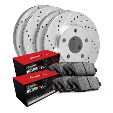 R1 Concepts Front Rear Brakes and Rotors Kit |Front Rear Brake Pads| Brake Rotors and Pads| Optimum OEp Brake Pads and Rotors WGUN2-59086