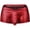 Red, variant on Odeerbi Mens Sexy Underwear Boxer Briefs Imitation Leather Boxers Panties Briefs Dark Blue