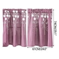 thumbnail image 1 of Dvruxg Embroidered Short Curtain - Bow Ties & Checkered Border Design, Polyester Material for Durability and Easy Care, for Kitchen & Bathroom Use, 1 of 5