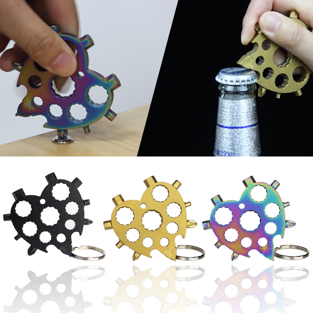 Spostyle 19in1 Heart Wrench Tool Stainless Steel Multifunction