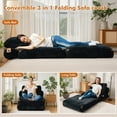 thumbnail image 5 of Vcatnet Folding Sofa Bed Chair Convertible Sleeper Chair Comfy Fold Out Chair Bed for Living Room Bedroom, Black, 5 of 12