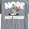 thumbnail image 3 of Garfield - Nope Not Today Sleepy Garfield - Men's Short Sleeve Graphic T-Shirt, 3 of 5