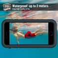thumbnail image 3 of Compatible with iPhone SE 2022 Waterproof Case/iPhone SE 2020 Heavy Duty Case/iPhone 7 Clear Case with Strap/iPhone 8 Case with Screen Protector Swiming Skiing Gifts, 3 of 14