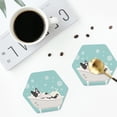 thumbnail image 5 of Disketp French Bulldog Taking A Bath Funny Coasters,6 Pcs Leather Coasters With Holder, Perfect Housewarming Hostess Gifts,Protect Furniture From Water Marks Scratch And Damage, 5 of 9