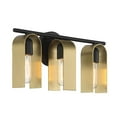 thumbnail image 4 of D263M-3B-MB Designers Fountain U Turn - 3 Light Bath Vanity In Glam Style-8.75 Inches Tall and 18 Inches Wide, 4 of 6