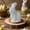 B, variant on 1PC 7.48Inch Easter Decorations Flocked Bunny Figurine with Bow Tie,Spring Table Centerpiece for Home and Office, Solid Color Rabbit Tabletop Ornament Indoor Party Decor, Easter Bunny Decorations