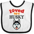 thumbnail image 3 of Inktastic Husky Dog Lover Boys or Girls Baby Bib, 3 of 4