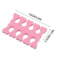 thumbnail image 3 of 10pcs Sponge Toe Separators Soft Finger Separators Toe Divider Spacer for Polishing Pedicure Manicure Coating Gel Painting Nail Art Beauty Accessories, 3 of 7