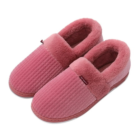 

Daznico Warm Slippers Womens Slippers For Womens Men Warm Shoes Soft Plush House Slippers Flip Flop 8.5