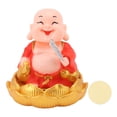 thumbnail image 2 of Solar Buddha Statue, Solar Solar Buddha Statue, Solar Buddha Car Ornament Monk Car Decoration Automatic Drive Vivid Light Energy Induction Bright Color for Restaurant, 2 of 7