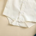thumbnail image 4 of UAYOTSE Baby Boys 2‑Piece Collared Shirt & Overalls Set, Long‑Sleeve Button Shirt with Overalls Trousers, Casual Outfit for Infant Daily Wear Size 0-3 Months, 4 of 7