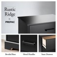 thumbnail image 2 of Prepac Rustic Ridge 5 Drawer 18.5"D x 27.5"W x 43.5"H Dresser, 2 of 9