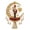 Nutcracker, variant on Vintage Filigree Metal Christmas Tree Topper with Crescent Moon, Hanging Prisms, Star Charms and Heart Plaque for Holiday Mantel and Shelf Decor (Polar Bear Family-20cm)
