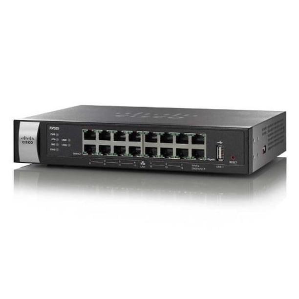 Router VPN Cisco RV325 con Doble WAN Gigabit y Puertos USB