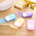 thumbnail image 3 of HEVIRGO 20Pcs Portable Outdoor Travel Disposable Hand Washing Soap Paper Scented Sheets, 3 of 10