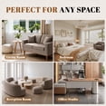 thumbnail image 6 of Poshby 71.25''W Sectional Sofa Loveseat with L-Shaped, Storage Ottoman, Chenille for Living Room, Brown, 6 of 12
