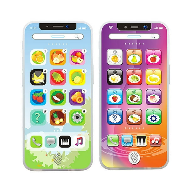Xihbxyly Ofertas Del Día Liquidación Teléfono Inteligente de Juguete, Teléfono Celular Recargable, Teléfono Celular con Luz Educativa Led para Bebés, Regalos de Cumpleaños para Niños