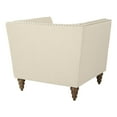 thumbnail image 6 of Darell Chair in Navy Fabric with Silver Nailheads and Light Espresso Legs, 6 of 11