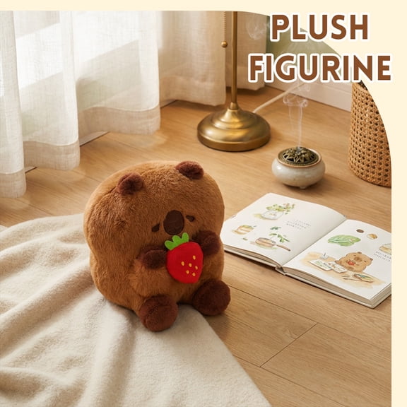 Sunny Dango Plush Toy Pillow, Stuffed Animal With Soft Plush Fabric, Brown Large Size - Cuddly Hugging Companion, Comfortable Cushion For Bed Office Car - For Children Teens