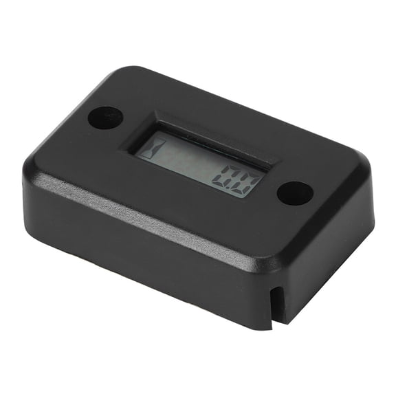 M Buder Motorcycle Tach Vibration Hour Meter Counter Waterproof for ATV Gas Engine Generator Lawn Mower Black ABS Material Built-in Battery Replacement Part (7.09 inches / 18 cm)