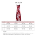 thumbnail image 3 of Mono Suelto Con Estampado Causal Pierna Recta Ancha Correa De Espagueti Mono Sin Mangas Con Estampado Suave Y Elegante Rojo XL, 3 of 4